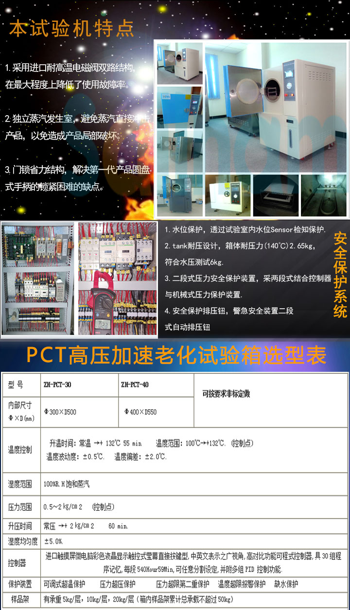 Pct试验箱选型表