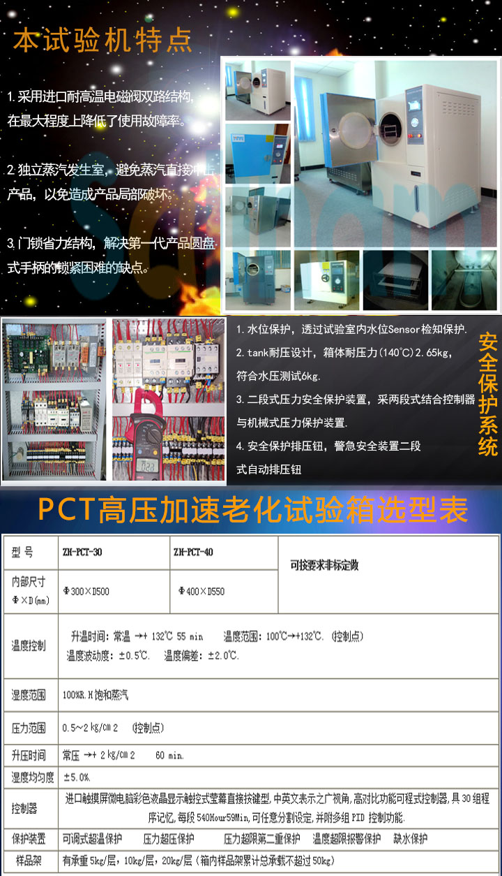 pct高压加速老化试验箱选型表